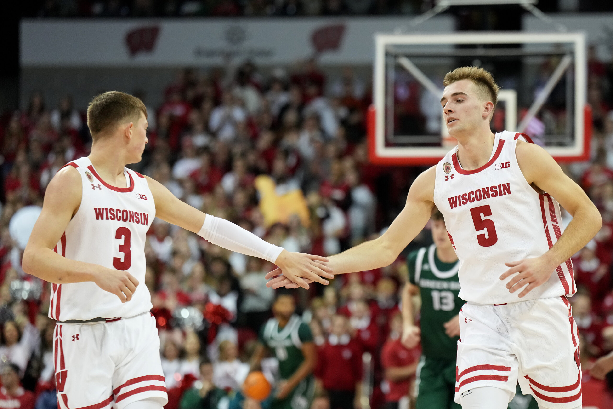Wisconsin Badgers Basketball; Connor Essegian and Tyler Wahl