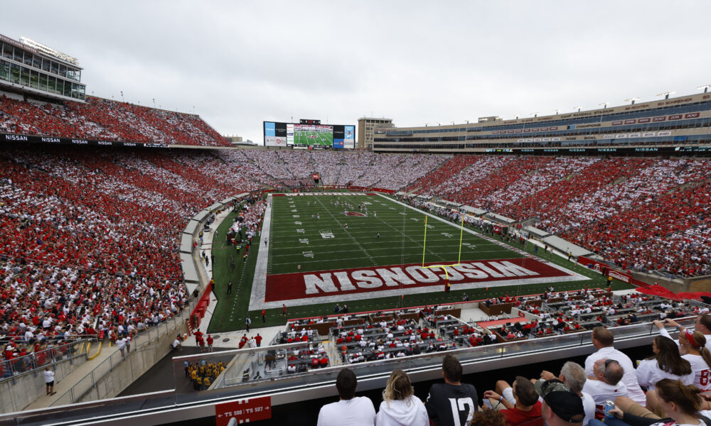 Wisconsin football plays its home games at Camp Randall Stadium