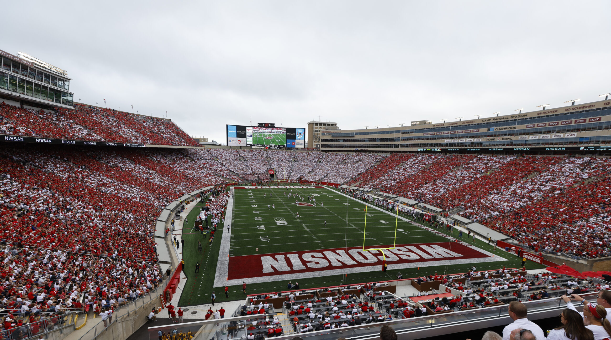 Wisconsin Badgers football plays its home games at Camp Randall Stadium