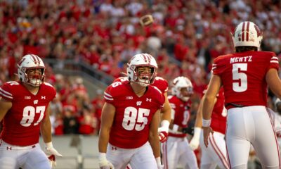 Wisconsin football tight end Clay Cundiff