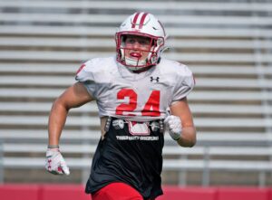 Wisconsin football; Badgers safety Hunter Wohler 