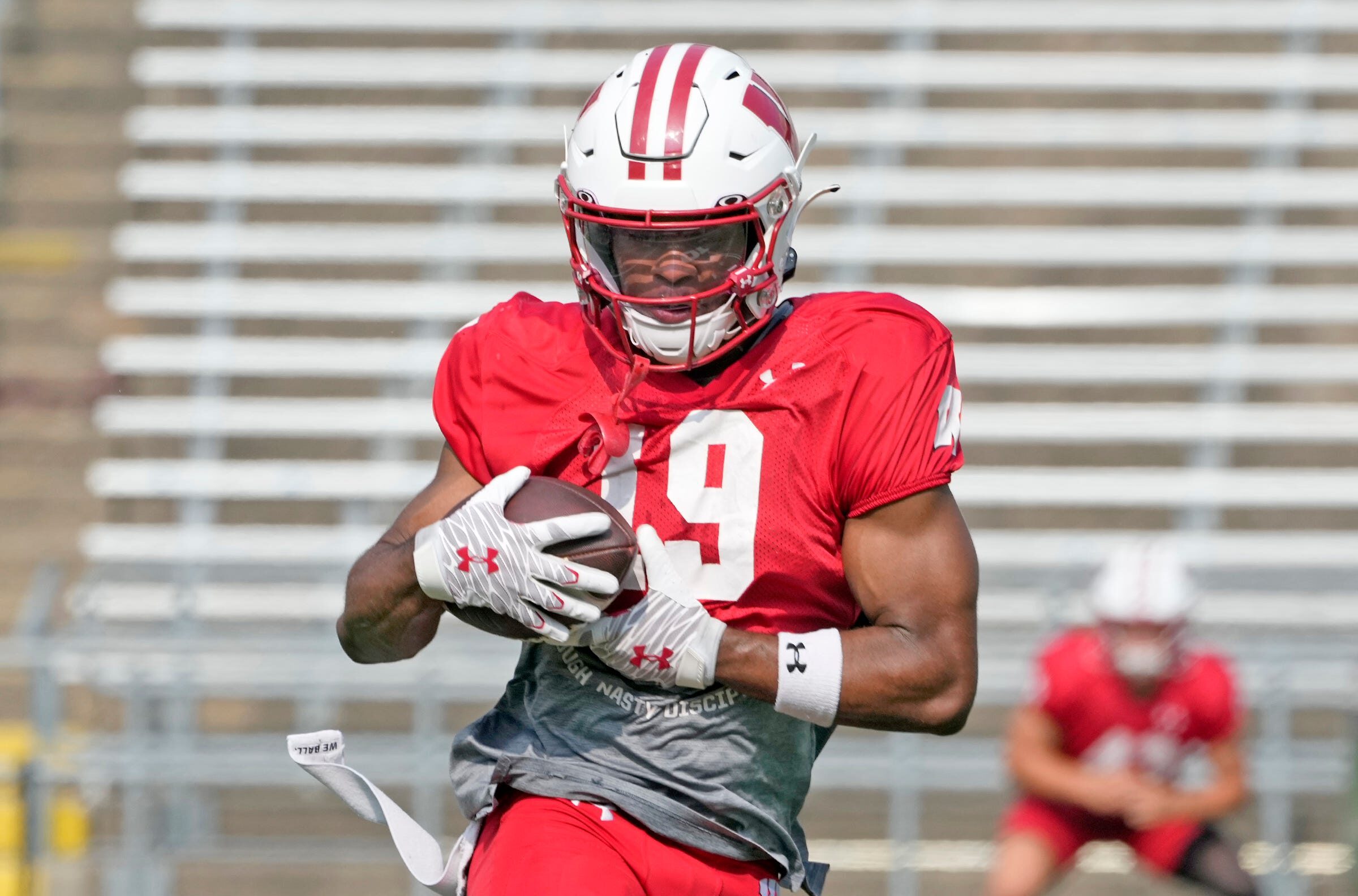 Wisconsin football; Badgers wide receiver Will Pauling.