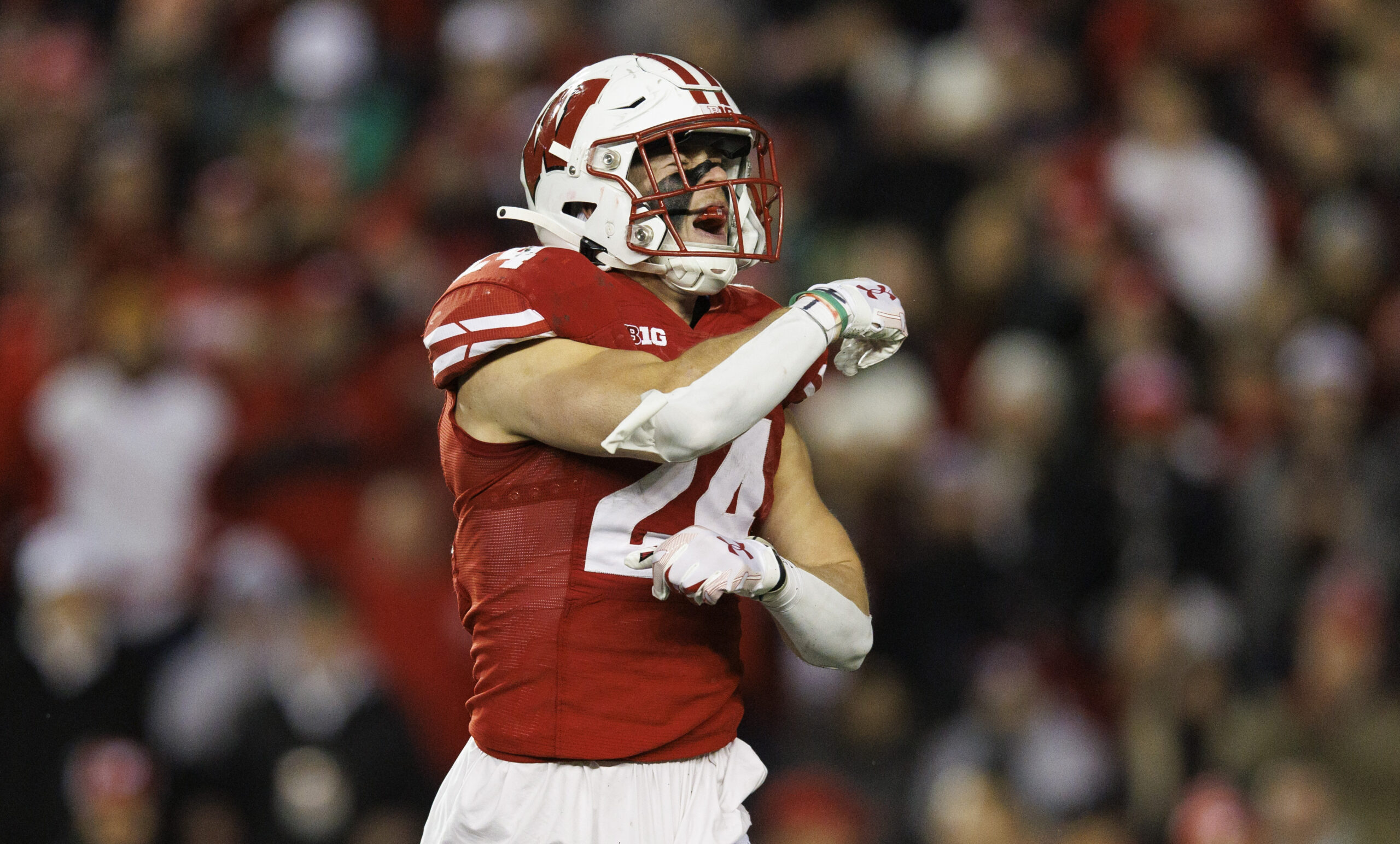 Wisconsin Badgers football safety Hunter Wohler