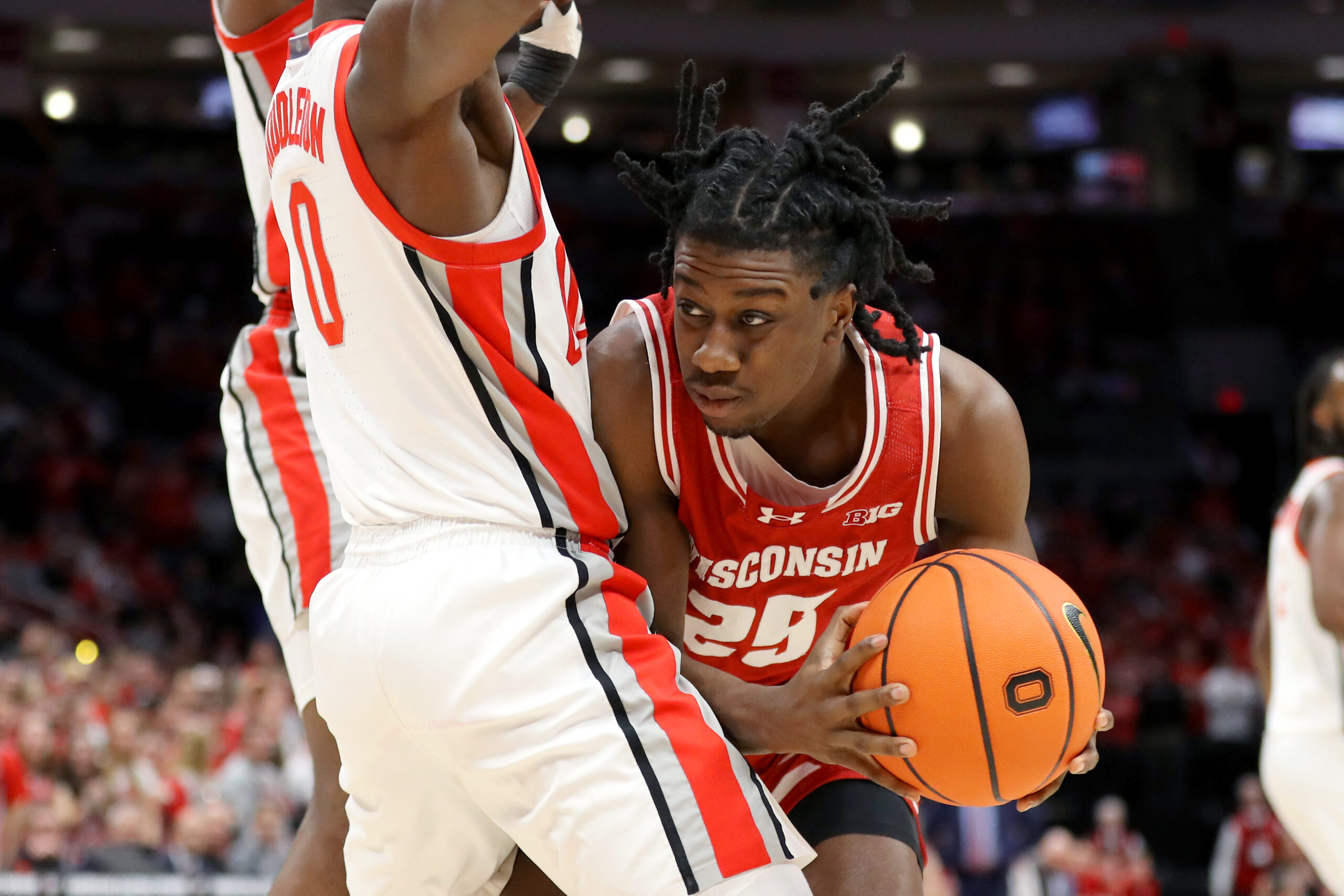 Wisconsin basketball freshman guard John Blackwell was held out of UW's game on Saturday at Rutgers