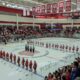 Wisconsin women's hockey crowd before its regional final game in the NCAA Tournament