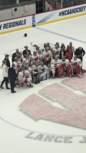 Wisconsin women's hockey will play in the Frozen Four in Durham, New Hampshire on Friday, March 22nd. 
