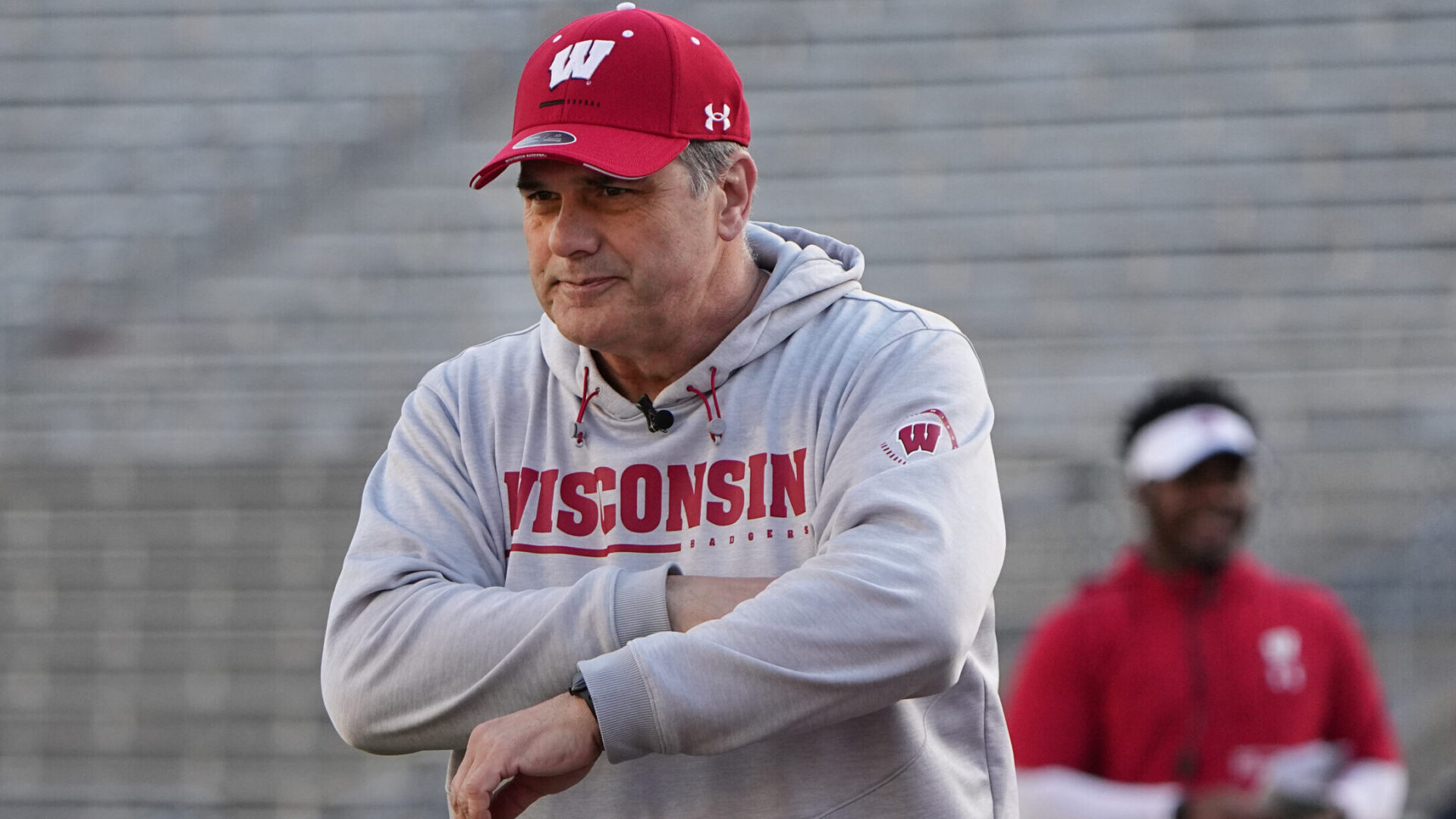 Wisconsin Badgers Executive Director for Football Relations Jack Bicknell Jr.