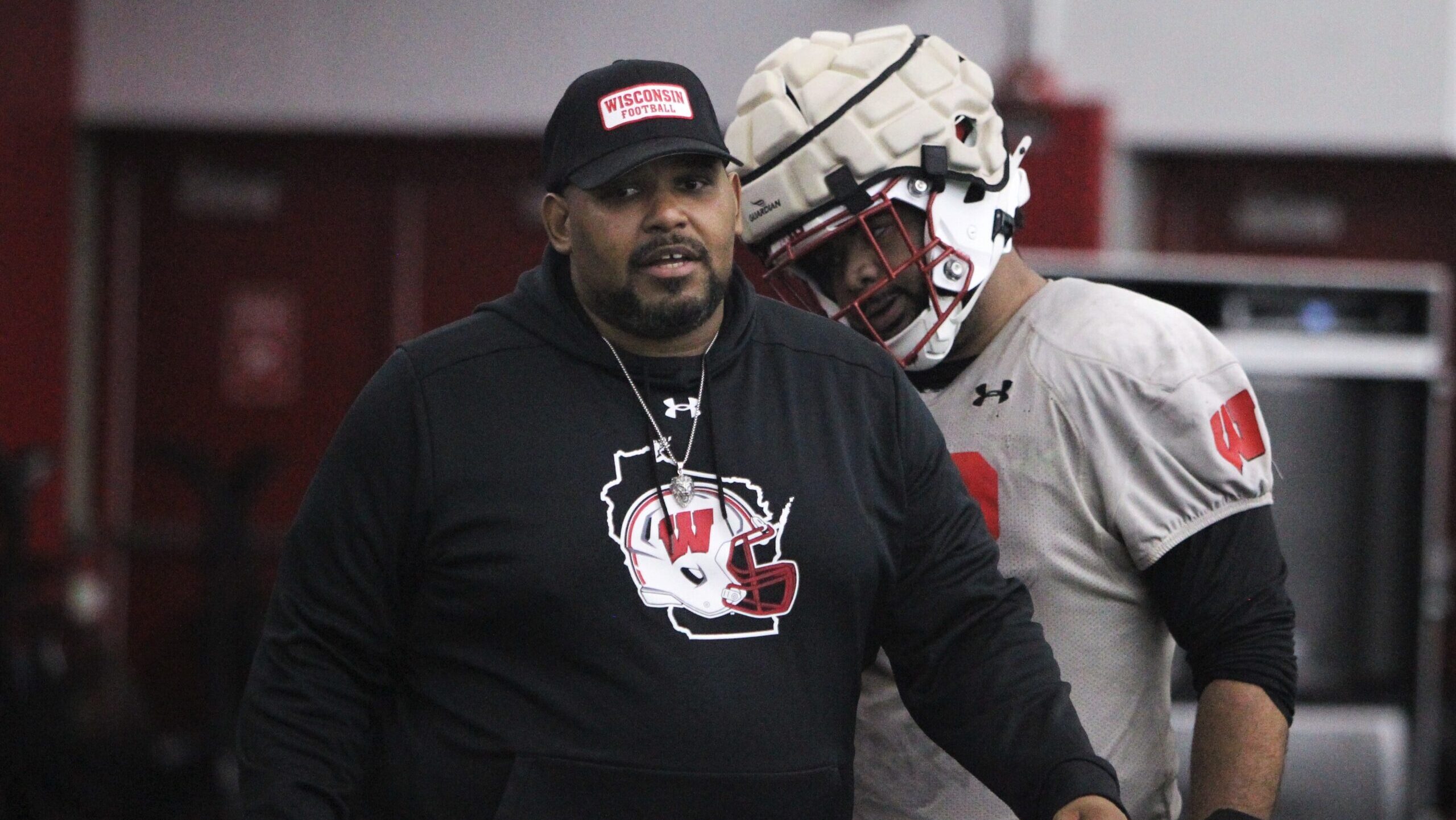 Wisconsin Badgers defensive line coach EJ Whitlow